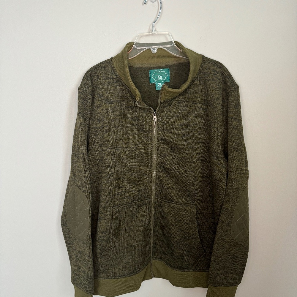 AB Men's zip front sweater